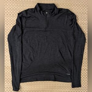 Uvida Sun Protection 1/4 Zip Shirt Black Women's Size Large Made in USA